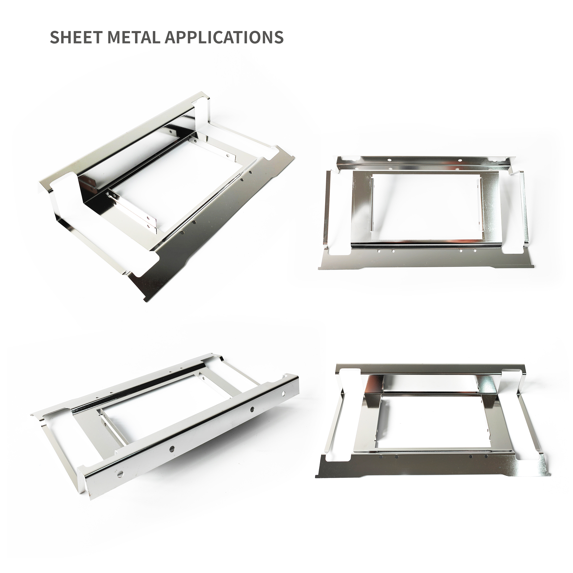 Plateau de montage en acier inoxydable de boîtier en métal mural