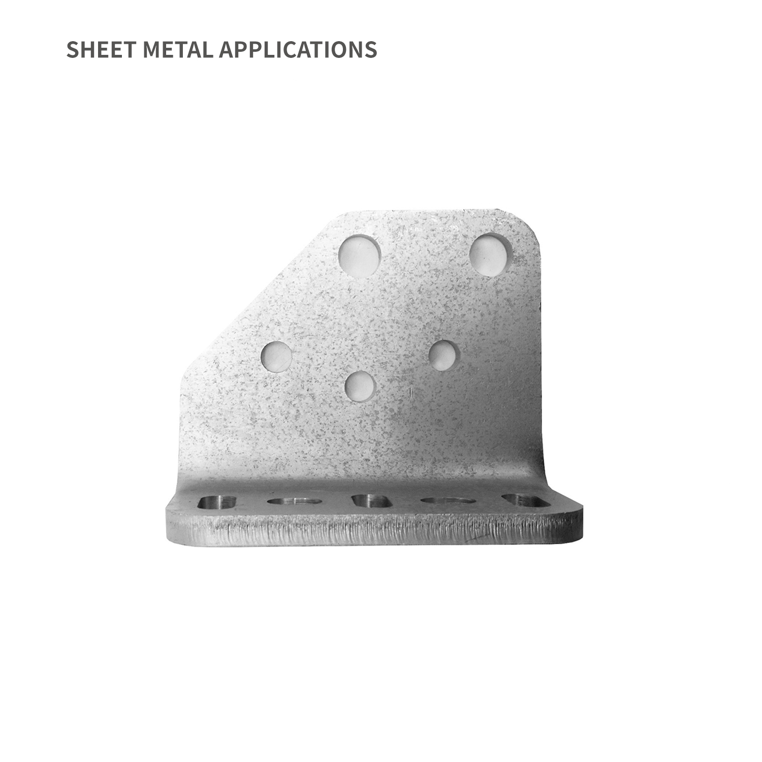 Support de montage à haute résistance pour enclos en métal.