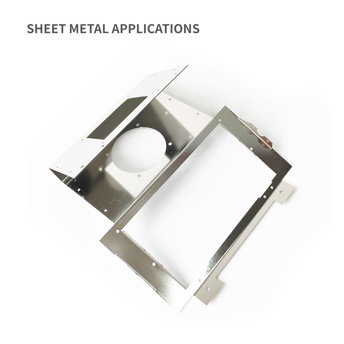 Support de montage en acier inoxydable de l'enceinte en métal en acier inoxydable, y compris le moteur