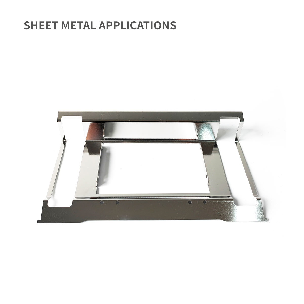 Plateau de montage en acier inoxydable de boîtier en métal mural