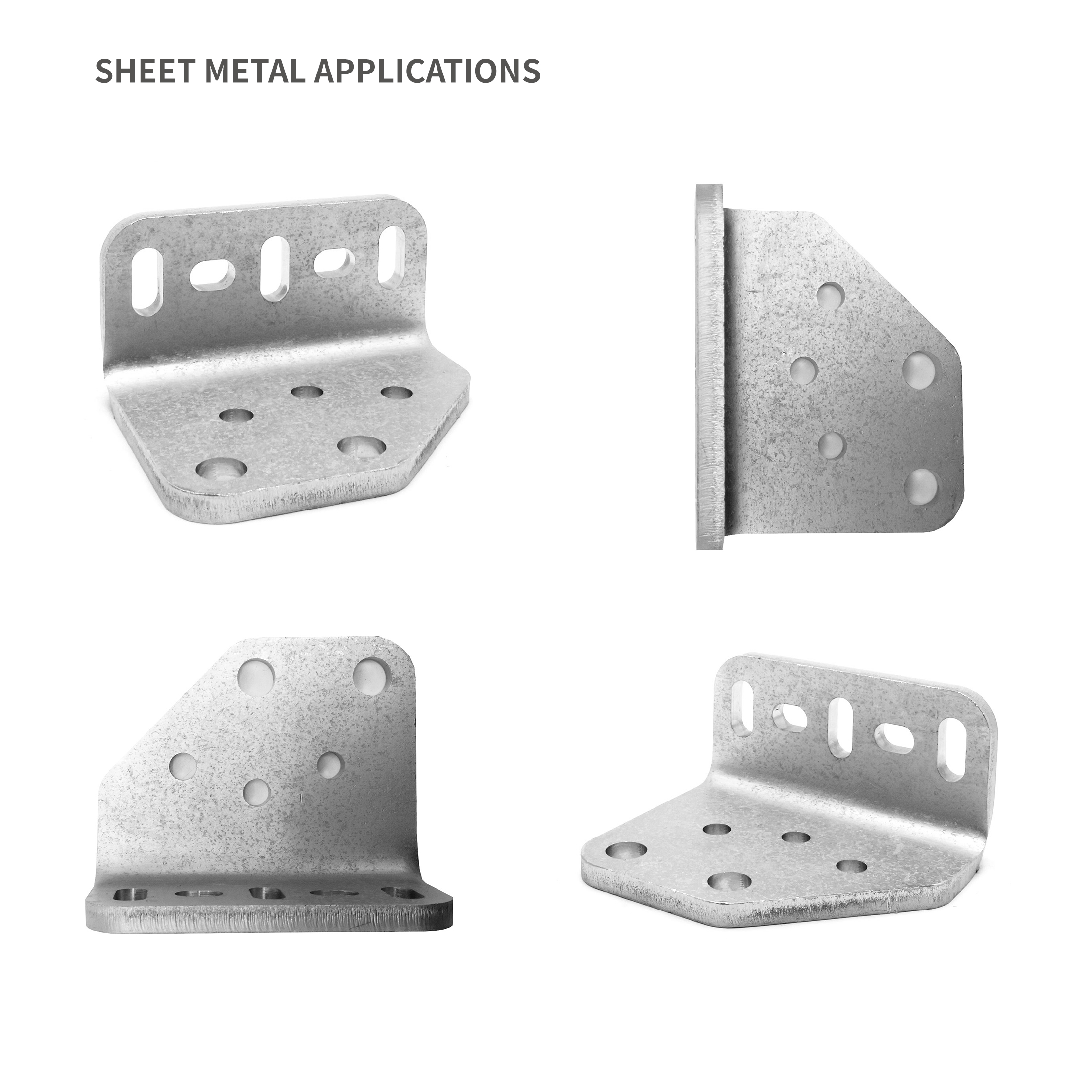 Support de montage à haute résistance pour enclos en métal.