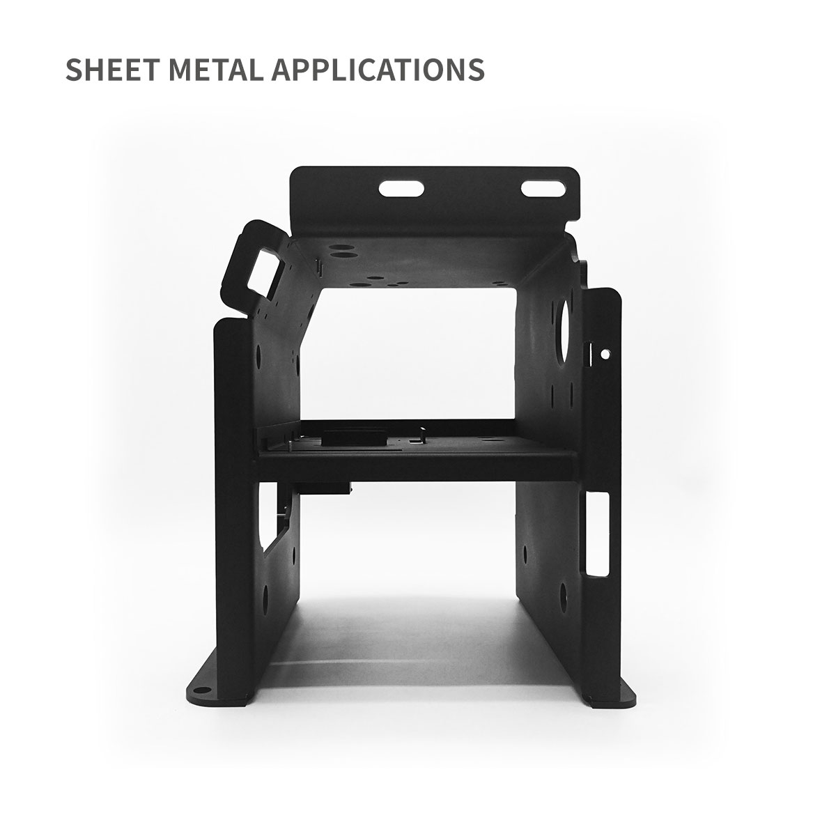 Base de châssis robuste avec une grande capacité pour l'enceinte métallique avec rail DIN