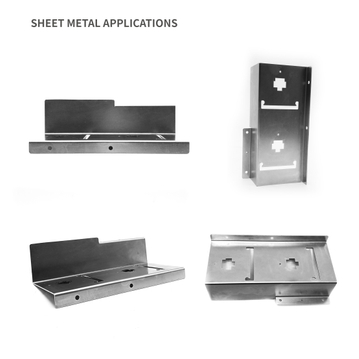 Support de tôle de sortie pour fabrication de l'enceinte métallique