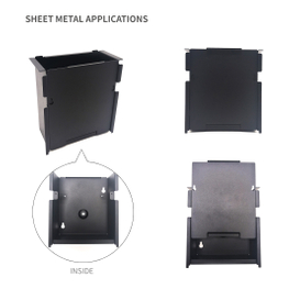 Boîte d'alimentation classique avec couvercle pour enceinte métallique isolée