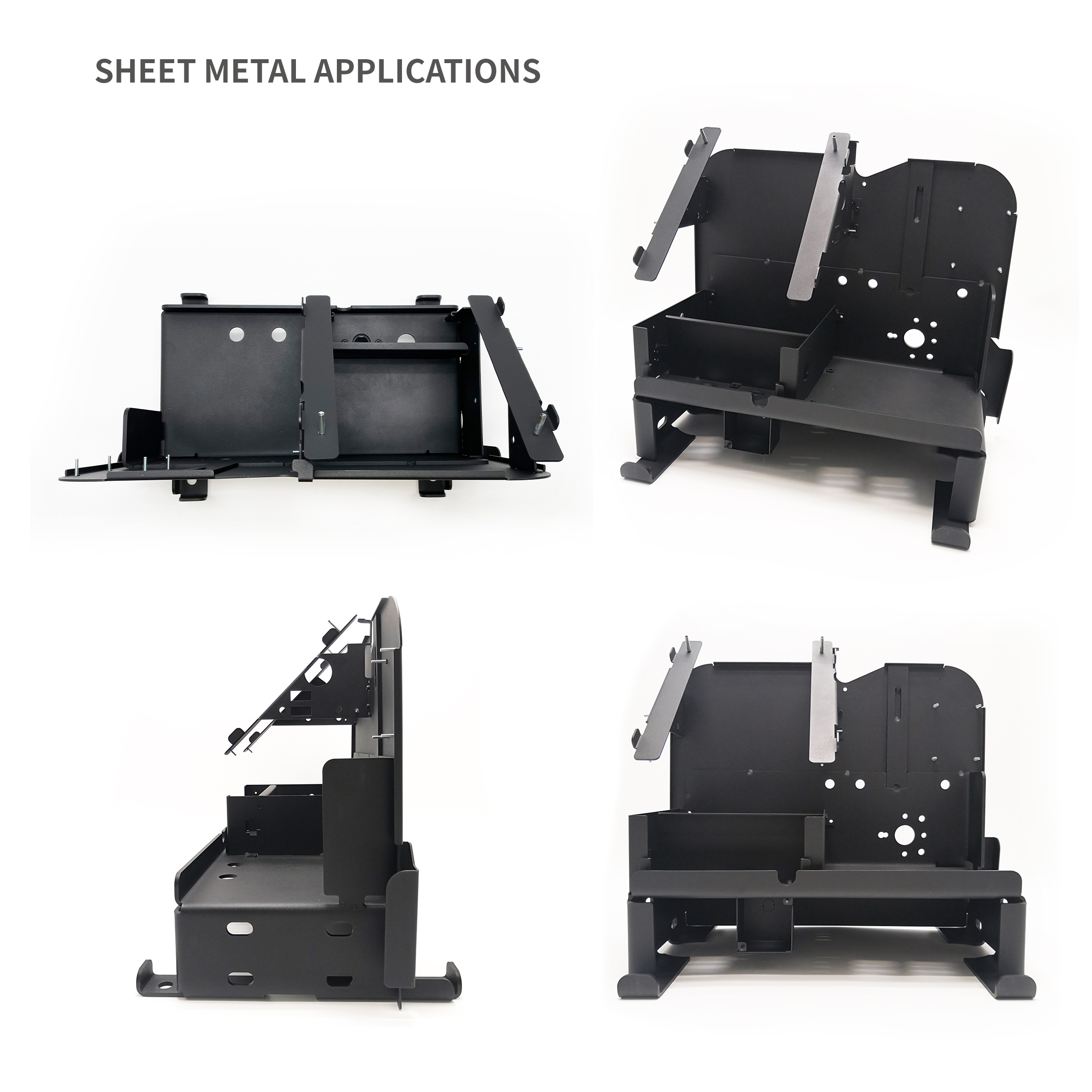 Base complexe avec une fonction multiple pour la mise à la terre des enceintes métalliques