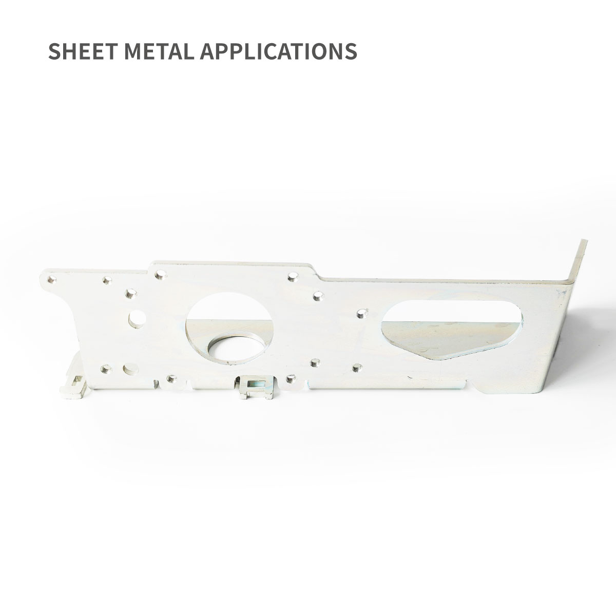 Base de support de montage pour les capteurs d'enceinte métallique avec rail DIN