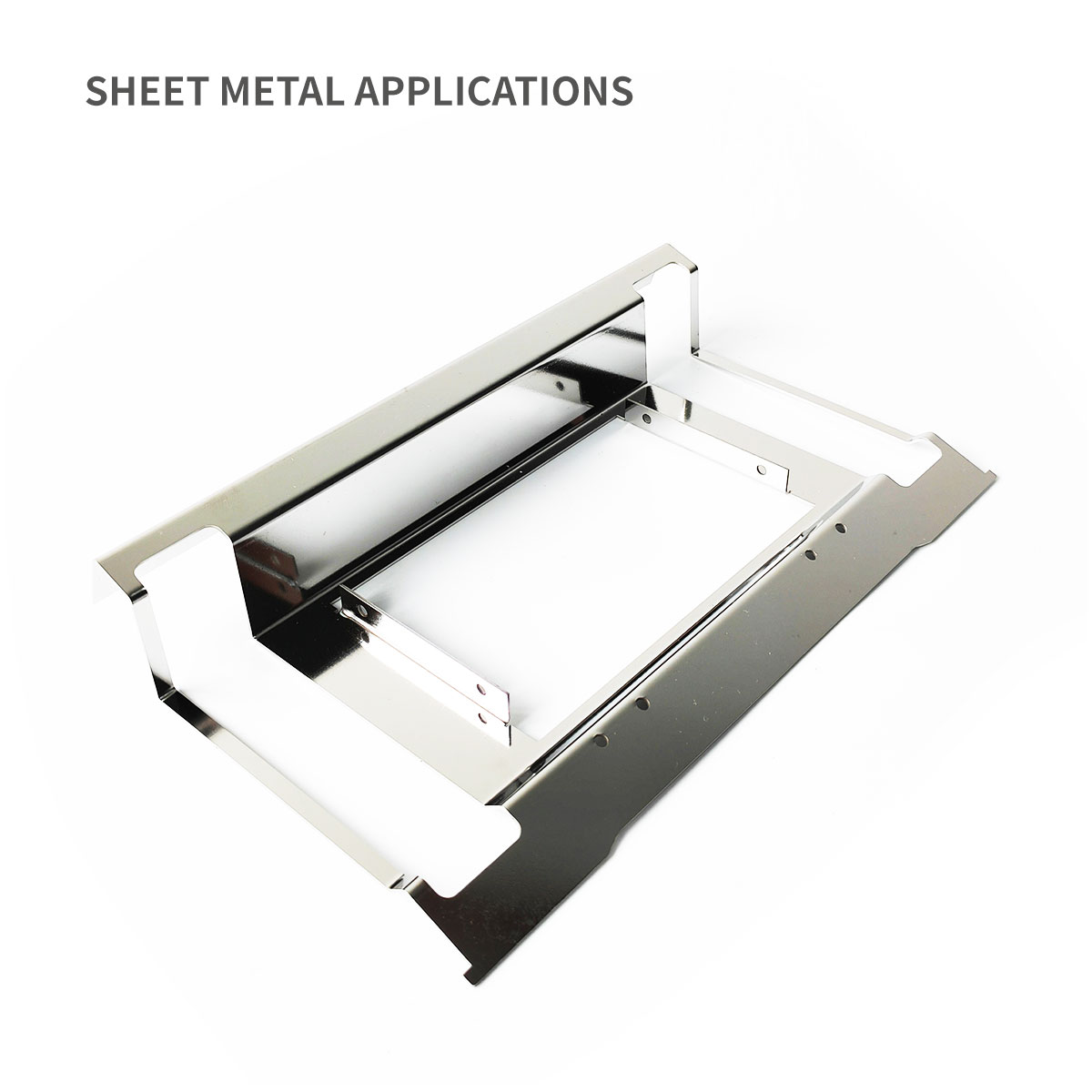 Plateau de montage en acier inoxydable de boîtier en métal mural