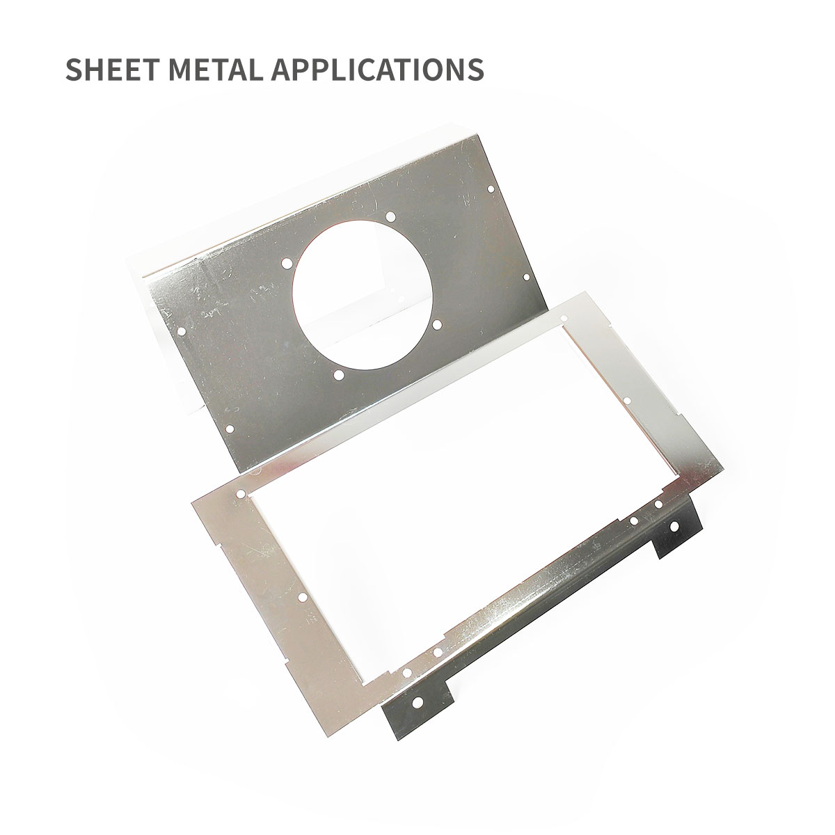 Support de montage en acier inoxydable de l'enceinte en métal en acier inoxydable, y compris le moteur